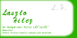 laszlo hilcz business card